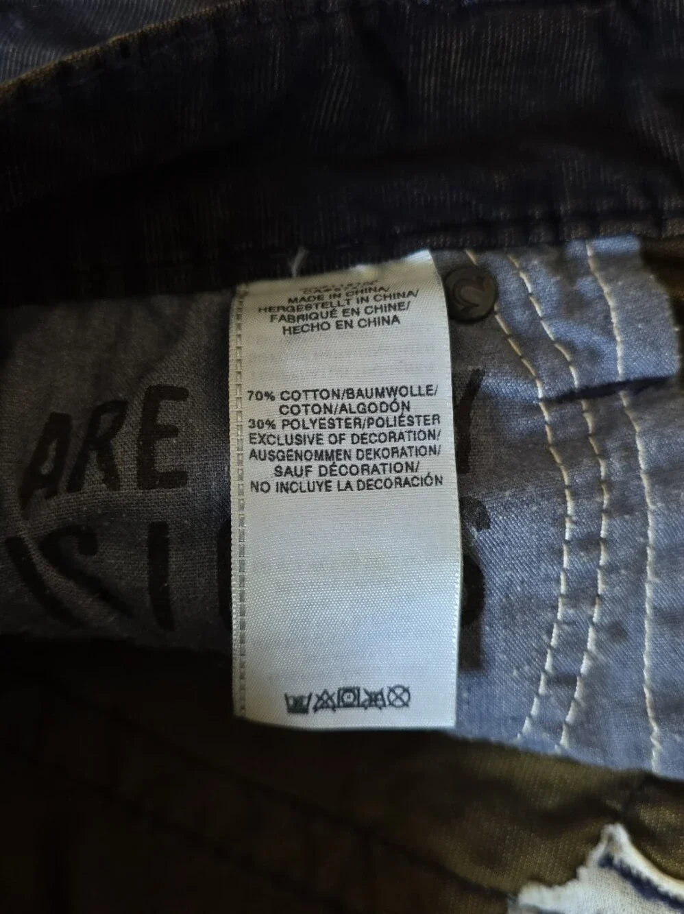 True Religion - Ricky Super T Corduroy Pants - Size 38 - Gold & Black Over-Dye
